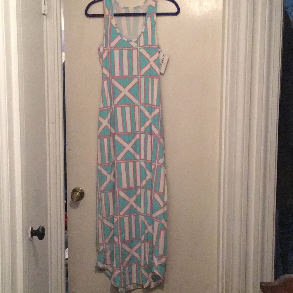 Mahi gold maxi dress